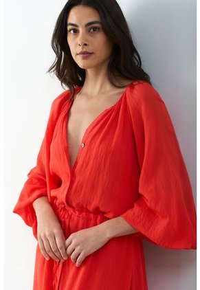 Vestido Maxi Para Mujer Elia Vestido Maxi Para Mujer Elia Rojo 10 VÉLEZ