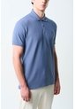 Polo Manga Corta Essential Para Hombre Textura Polo Manga Corta Essential Para Hombre Textura Azul L VÉLEZ de Vélez