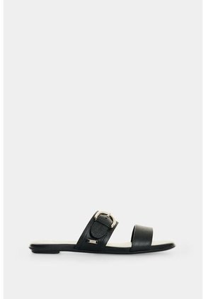Sandalia Plana Para Mujer Ikal Sandalia Plana Para Mujer Ikal Negro 34 VÉLEZ
