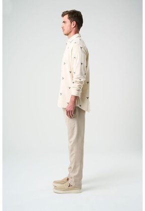 Camisa Manga Larga Para Hombre Bordada Camisa Manga Larga Para Hombre Bordada Arena M VÉLEZ