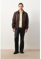 Chaqueta En Cuero Desgastado Para Hombre Sinu Chaqueta En Cuero Desgastado Para Hombre Sinu Cafe S VÉLEZ de Vélez