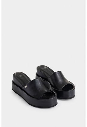 Sandalia Plataforma Geranio De Cuero Para Mujer Dima Ovalada Sandalia Plataforma Geranio De Cuero Para Mujer Dima Ovalada Negro 41 Vélez