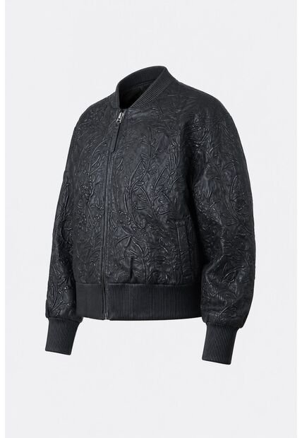 Bomber De Cuero Repujado Para Mujer Sira Bomber De Cuero Repujado Para Mujer Sira Negro S VÉLEZ