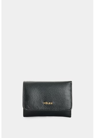 Billetera Pequeña En Cuero Para Mujer Billetera Pequeña En Cuero Para Mujer Negro VÉLEZ Vélez