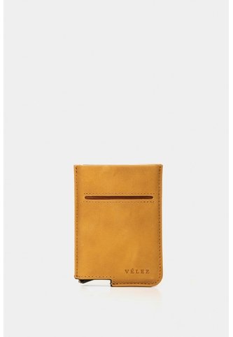 Porta Documentos De Cuero Miniwallet Porta Documentos De Cuero Miniwallet Mostaza VÉLEZ Vélez