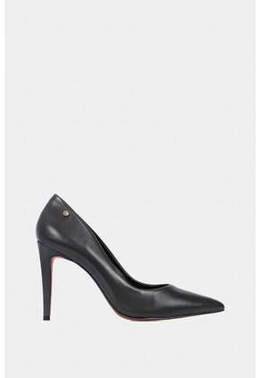Tacones Cerrados De Cuero Liso Tacones Cerrados De Cuero Liso Negro 35 VÉLEZ