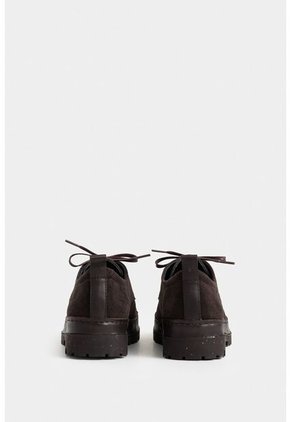 Zapatos Cordón Sunset De Cuero Para Hombre Mezcla De Texturas Zapatos Cordón Sunset De Cuero Para Hombre Mezcla De Texturas Cafe 45 VÉLEZ