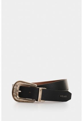 Cinturón Doble Faz En Cuero Para Mujer Azariche Cinturón Doble Faz En Cuero Para Mujer Azariche Negro M VÉLEZ