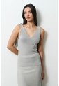 Top Tejido Ajustado Para Mujer Tritón Top Tejido Ajustado Para Mujer Tritón Gris XL VÉLEZ de Vélez