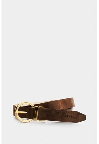 Cinturón Doble Faz Zenón De Cuero Para Mujer Hebilla Circular Cinturón Doble Faz Zenón De Cuero Para Mujer Hebilla Circular Bronce S VÉLEZ Vélez