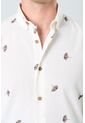 Camisa Manga Larga Semi Fitted Para Hombre Sienna Camisa Manga Larga Semi Fitted Para Hombre Sienna Crema L VÉLEZ de Vélez