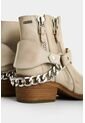 Botines De Cuero Craquelado Para Mujer Marine Botines De Cuero Craquelado Para Mujer Marine Crema 36 VÉLEZ de Vélez