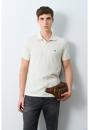 Polo Manga Corta Essential Para Hombre Textura Polo Manga Corta Essential Para Hombre Textura Arena M VÉLEZ