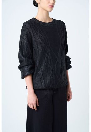 Sweater Tejido Layla Para Mujer Efecto Resinado Sweater Tejido Layla Para Mujer Efecto Resinado Negro XL VÉLEZ