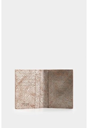 Porta Pasaporte De Cuero Folia Para Mujer Gem Porta Pasaporte De Cuero Folia Para Mujer Gem Plata VÉLEZ