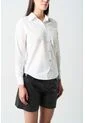 Camisa Manga Larga Basic En Tejido Plano Para Mujer Detalle Millaré Camisa Manga Larga Basic En Tejido Plano Para Mujer Detalle Millaré Blanco M VÉLEZ de Vélez