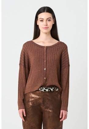 Pantalón Recto De Cuero Para Mujer Glass Pantalón Recto De Cuero Para Mujer Glass Bronce 12 VÉLEZ