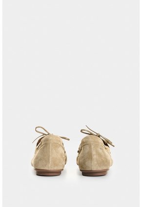 Mocasines De Cuero Gamuzado Para Mujer Gem Mocasines De Cuero Gamuzado Para Mujer Gem Verde Oliva 35 VÉLEZ