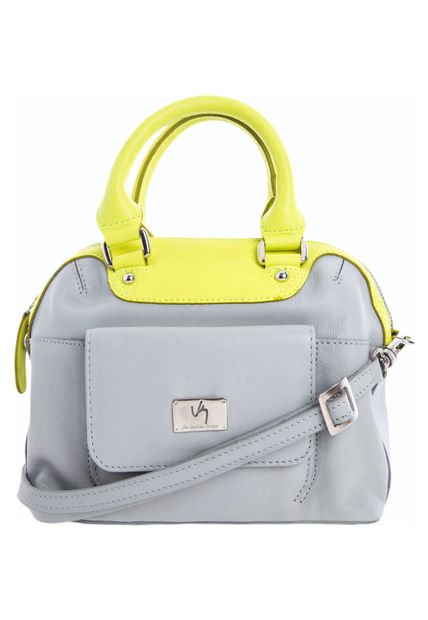 Bolso Vélez Gris-Amarillo