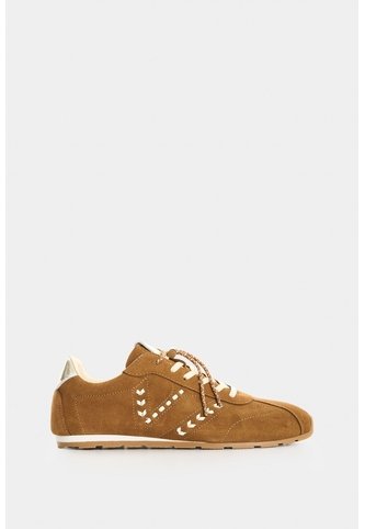 Sneaker De Cuero Carnaza Para Mujer Savanna Stitch Sneaker De Cuero Carnaza Para Mujer Savanna Stitch Miel 41 VÉLEZ Vélez