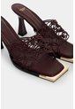 Sandalia Tacón En Cuero Par Mujer Orquidea Sandalia Tacón En Cuero Par Mujer Orquidea Vinotinto 35 VÉLEZ de Vélez