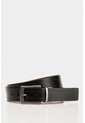 Cinturón Doble Faz Kafka De Cuero Para Hombre Hebilla Reversible Cinturón Doble Faz Kafka De Cuero Para Hombre Hebilla Reversible Negro 44 VÉLEZ de Vélez