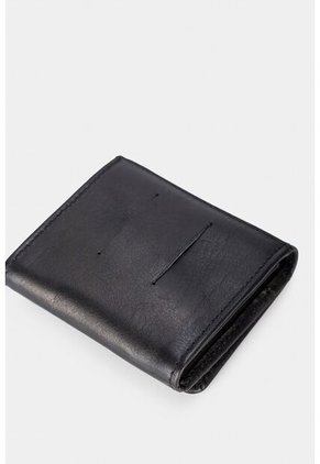 Monedero Rústico De Cuero Para Hombre Con Pasador Monedero Rústico De Cuero Para Hombre Con Pasador Negro VÉLEZ