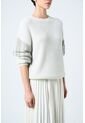 Sweater Draco Tejido Para Mujer Detalle Flecos Y Millaré Sweater Draco Tejido Para Mujer Detalle Flecos Y Millaré Crema XS VÉLEZ de Vélez