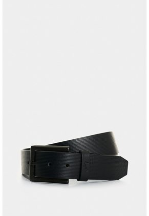 Cinturón Unifaz Vértice De Cuero Para Hombre Diseño Rayas Cinturón Unifaz Vértice De Cuero Para Hombre Diseño Rayas Negro 40 VÉLEZ
