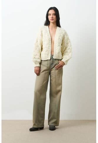 Cardigan Tejido Para Mujer Luzia Cardigan Tejido Para Mujer Luzia Crema M VÉLEZ Vélez