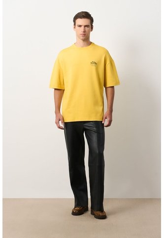 Camiseta Relaxed Fit Para Hombre Camiseta Relaxed Fit Para Hombre Amarillo L VÉLEZ Vélez