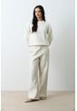 Sweater Tejido Oversized Para Mujer Nácar Sweater Tejido Oversized Para Mujer Nácar Crema S VÉLEZ de Vélez