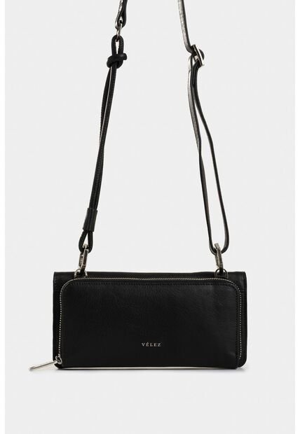 Porta Chequera Bianca De Cuero Para Mujer Cargadera Nudos Porta Chequera Bianca De Cuero Para Mujer Cargadera Nudos Negro Vélez