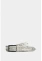 Cinturón Unifaz De Cuero Trenzado Para Hombre Punta Espada Cinturón Unifaz De Cuero Trenzado Para Hombre Punta Espada Blanco 32 VÉLEZ de Vélez