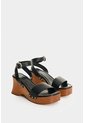 Sandalia Plataforma En Cuero Para Mujer Naia Sandalia Plataforma En Cuero Para Mujer Naia Negro 34 VÉLEZ de Vélez