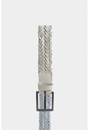 Cinturón Unifaz De Cuero Trenzado Para Hombre Punta Espada Cinturón Unifaz De Cuero Trenzado Para Hombre Punta Espada Blanco 32 VÉLEZ