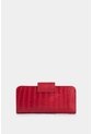 Billetera Porta Chequera Extravaganza De Cuero Para Mujer Grabado Billetera Porta Chequera Extravaganza De Cuero Para Mujer Grabado Rojo VÉLEZ de Vélez