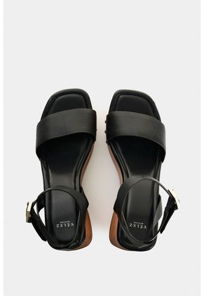 Sandalia Plataforma En Cuero Para Mujer Naia Sandalia Plataforma En Cuero Para Mujer Naia Negro 34 VÉLEZ