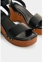 Sandalia Plataforma En Cuero Para Mujer Naia Sandalia Plataforma En Cuero Para Mujer Naia Negro 34 VÉLEZ de Vélez