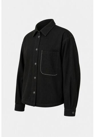 Chqueta Tahua En Denim Para Mujer Oversized Chqueta Tahua En Denim Para Mujer Oversized Negro M VÉLEZ Vélez