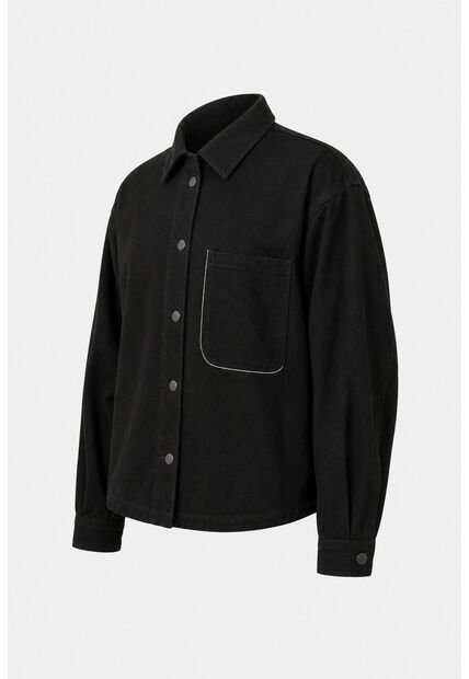 Chqueta Tahua En Denim Para Mujer Oversized Chqueta Tahua En Denim Para Mujer Oversized Negro M VÉLEZ