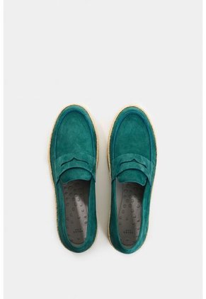 Mocasines De Cuero Gamuzado Para Hombre Ocean Mocasines De Cuero Gamuzado Para Hombre Ocean Azul Aguamarina 46 VÉLEZ
