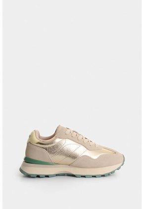 Tenis Sahara De Cuero Para Mujer Detalle Folia Tenis Sahara De Cuero Para Mujer Detalle Folia Dorado 41 VÉLEZ