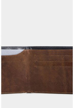 Billetera En Cuero Para Hombre Ontario 2 Billetera En Cuero Para Hombre Ontario 2 Azul Oscuro VÉLEZ
