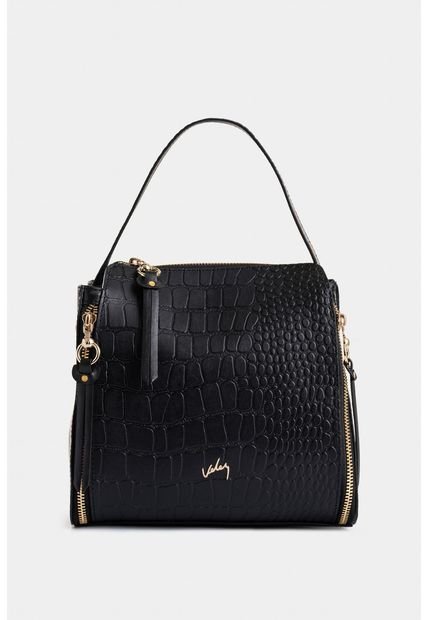 Bolso Manos Libres Fez De Cuero Grabado Negro Bolso Manos Libres Fez De Cuero Grabado Negro Vélez