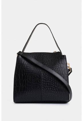 Bolso Manos Libres Fez De Cuero Grabado Negro Bolso Manos Libres Fez De Cuero Grabado Negro Vélez