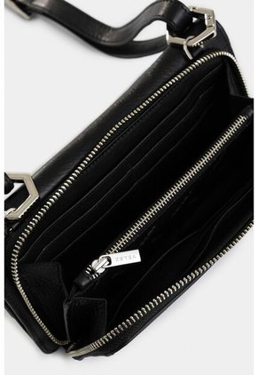 Porta Chequera Bianca De Cuero Para Mujer Cargadera Nudos Porta Chequera Bianca De Cuero Para Mujer Cargadera Nudos Negro Vélez