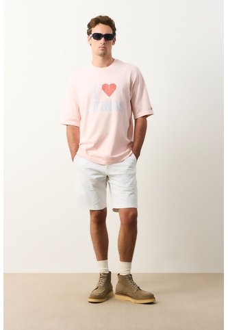 Camiseta Cropped En Algodón Para Hombre I Love Latinas Camiseta Cropped En Algodón Para Hombre I Love Latinas Rosado XS VÉLEZ Vélez