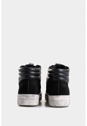 Tenis Bota Alena De Cuero Para Mujer Detalle Brillo Tenis Bota Alena De Cuero Para Mujer Detalle Brillo Negro 37 VÉLEZ