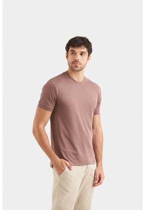 Camiseta Micropima Arizona Para Hombre Semi Ajustada Camiseta Micropima Arizona Para Hombre Semi Ajustada Cafe XL VÉLEZ